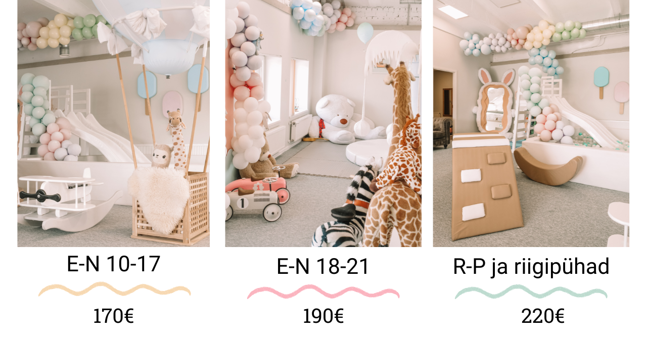 Kuku Mängumaa hinnakiri